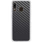 Black Carbon Fiber Specialty Texture Material Galaxy A20 Clear Case